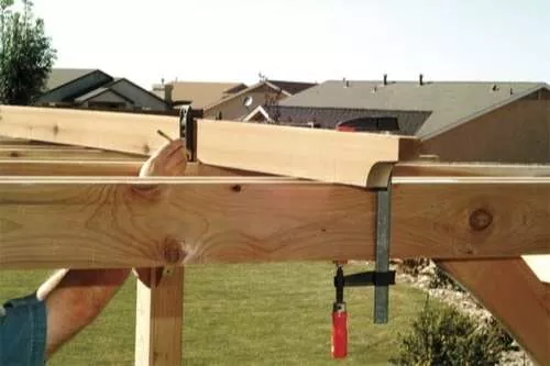 The Finish Takes Time But The Result is a Beautiful Wooden Pergola